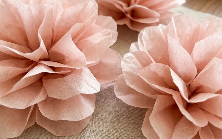DIY Paper Flowers Tutorial (Tissue Paper)